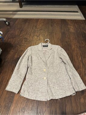 Vintage Arnie Cream Tweed Blazer Jacket